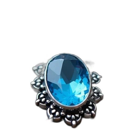 jewelry, crown, 3d render, blue transparent PNG cut-out