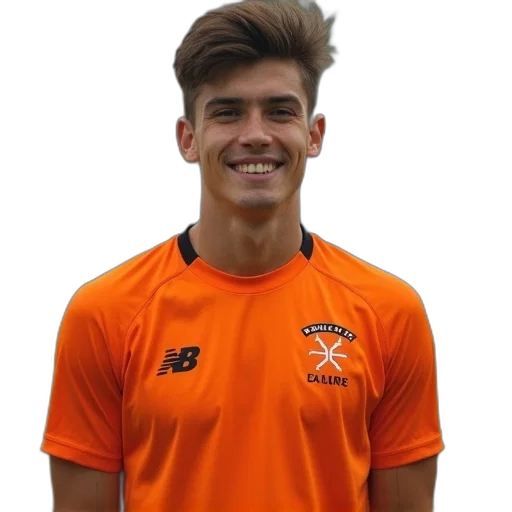 young, man, orange, nrl transparent PNG cut-out