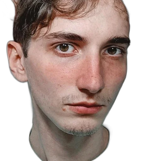 face, mask, hair, hat transparent PNG cut-out