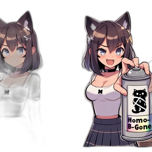 bottle, dress, creature, weapon transparent PNG cut-out