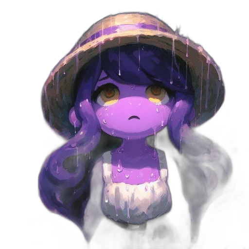 hat, mask, staff, creature transparent PNG cut-out