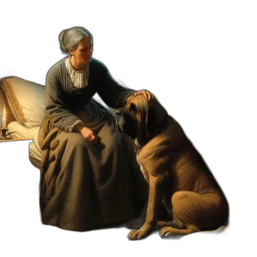 animal, oil painting, photorealistic, concept art transparent PNG cut-out