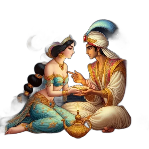 jewelry, fantasy art, oil painting, night transparent PNG cut-out