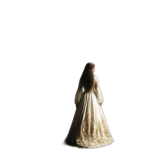 dress, hair, crown, sword transparent PNG cut-out