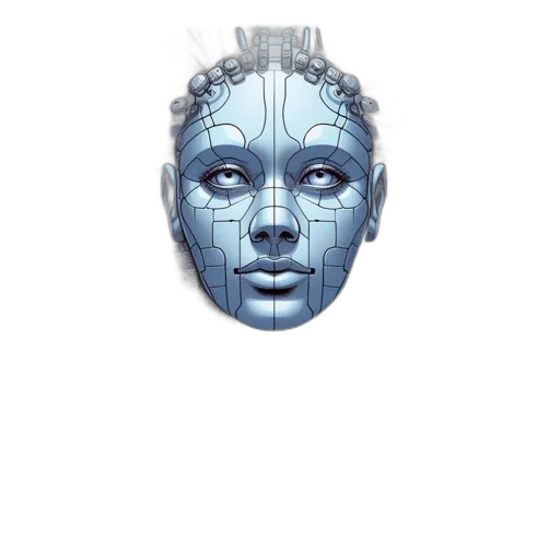 mask, face, robot, crown transparent PNG cut-out