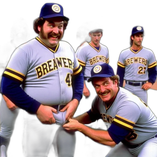 light-hearted, jovial, group, baseball transparent PNG cut-out