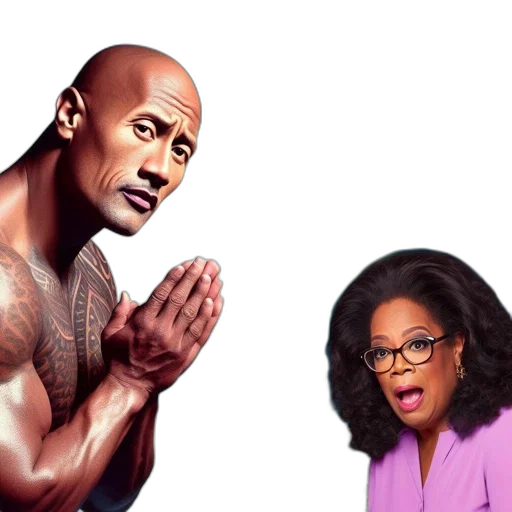 poster, dwayne, rock, character transparent PNG cut-out