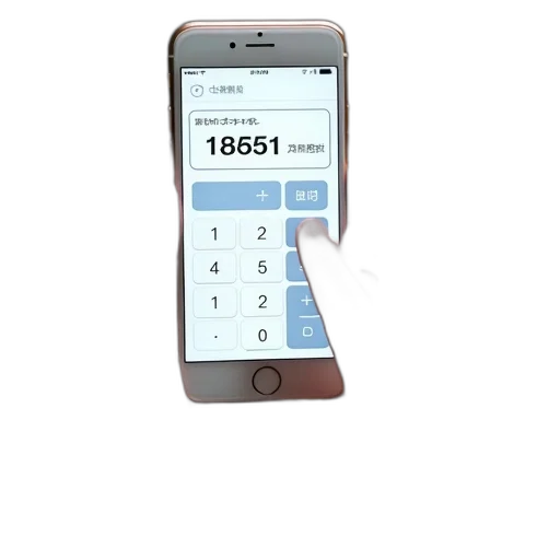 hand, pointing, smartphone, screen transparent PNG cut-out