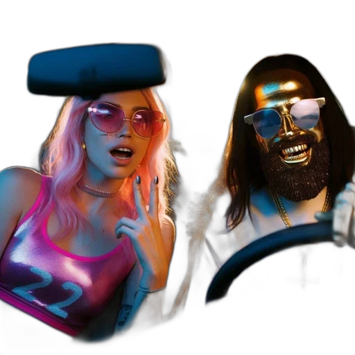 mask, face, hair, concept art transparent PNG cut-out