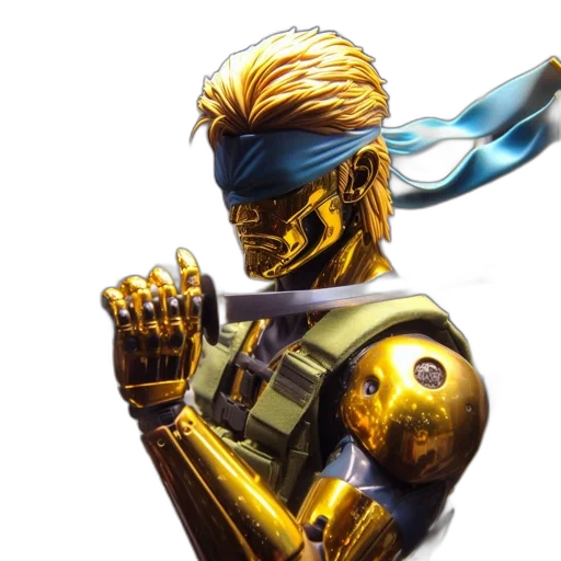robot, mask, weapon, staff transparent PNG cut-out