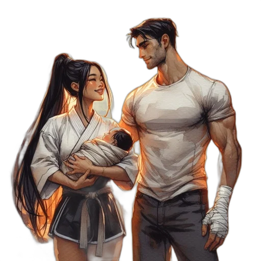 concept art, comic book art, fantasy art, cyberpunk transparent PNG cut-out