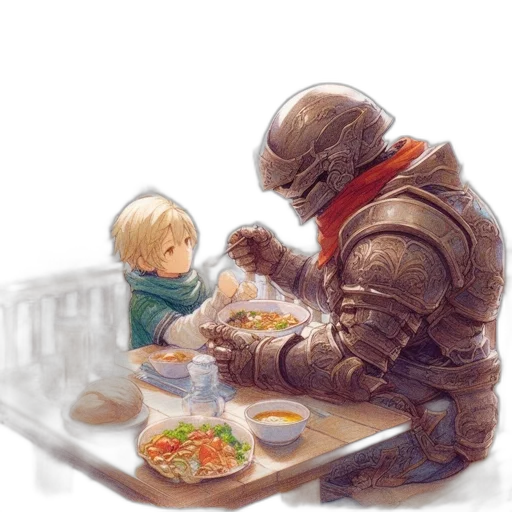 food, robot, concept art, fantasy art transparent PNG cut-out