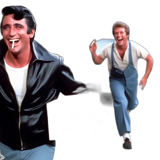 jacket, two, grinning, men transparent PNG cut-out