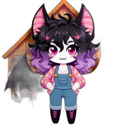 staff, creature, anime, pixel art transparent PNG cut-out