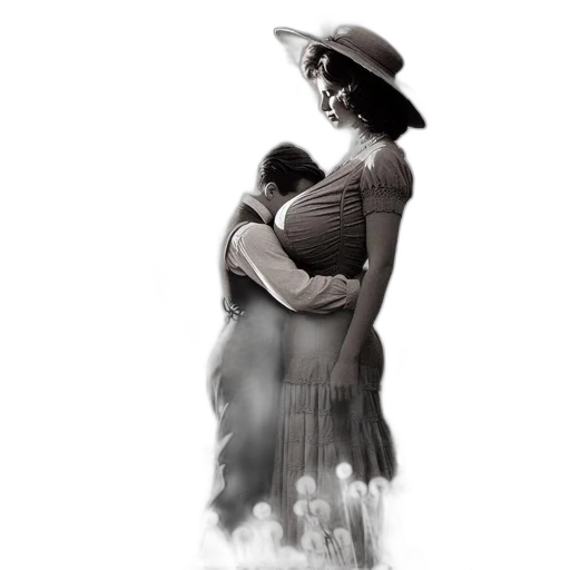 hat, dress, concept art, photorealistic transparent PNG cut-out