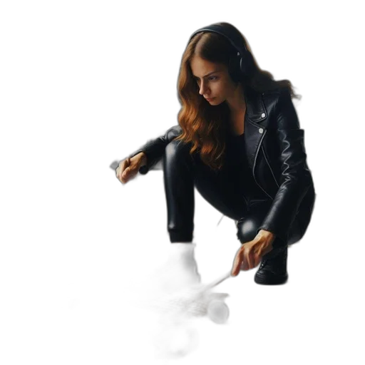 jacket, weapon, concept art, photorealistic transparent PNG cut-out