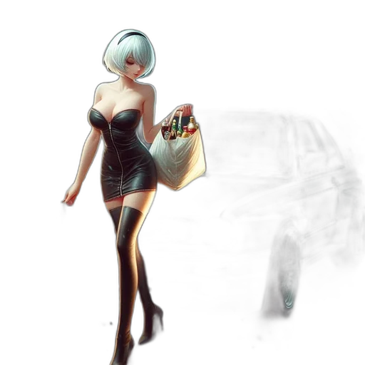 robot, dress, bottle, weapon transparent PNG cut-out