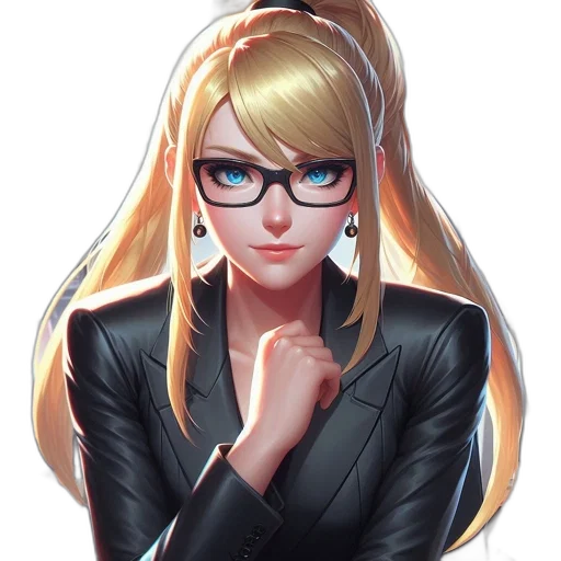 staff, jacket, face, dress transparent PNG cut-out