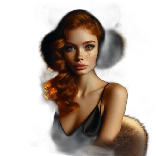 dress, face, jewelry, hair transparent PNG cut-out