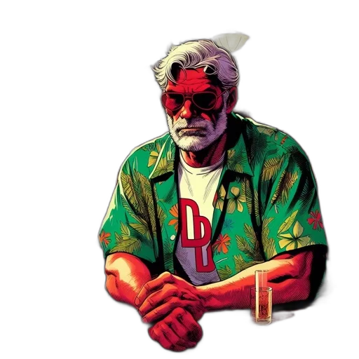 jacket, mask, face, comic book art transparent PNG cut-out