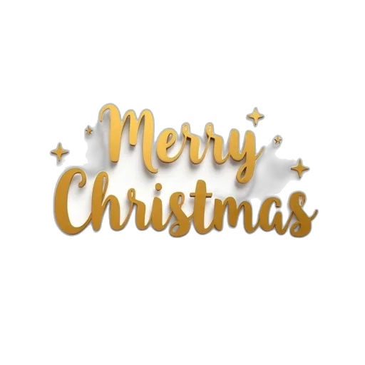 merry, christmas, text, gold transparent PNG cut-out
