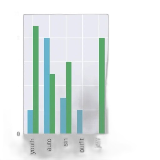 bar, chart, two, categories transparent PNG cut-out