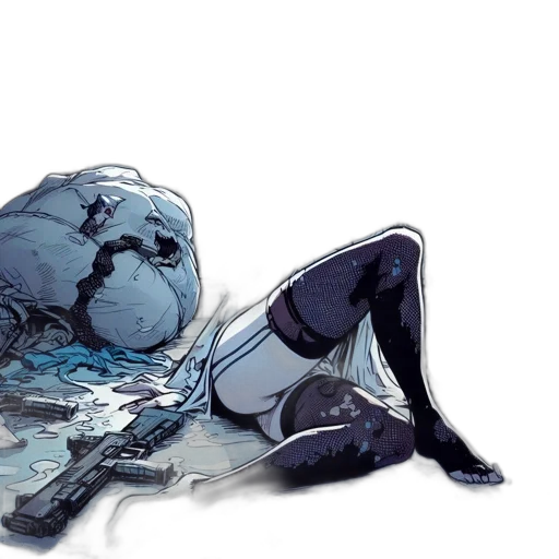 robot, creature, comic book art, concept art transparent PNG cut-out