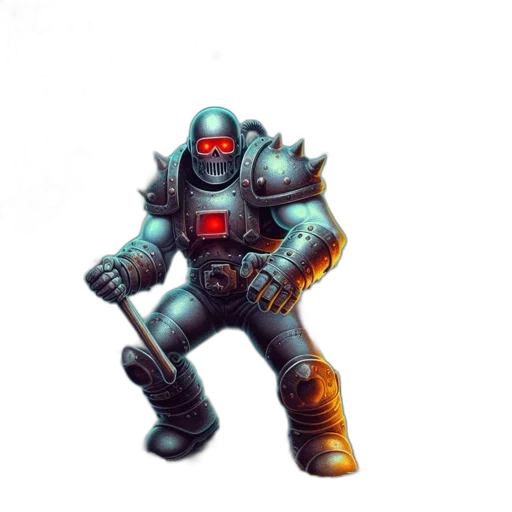 robot, weapon, staff, sword transparent PNG cut-out