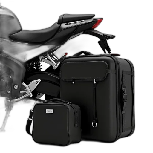 black, two, piece, motorcycle transparent PNG cut-out