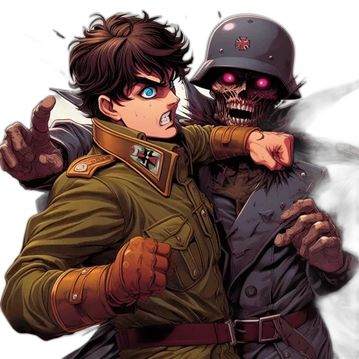jacket, comic book art, concept art, anime transparent PNG cut-out