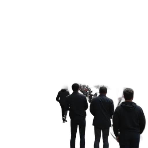 staff, jacket, umbrella, robot transparent PNG cut-out