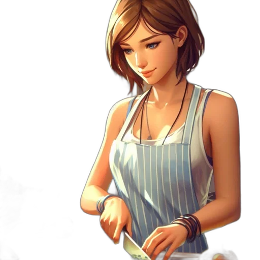 staff, food, dress, jewelry transparent PNG cut-out