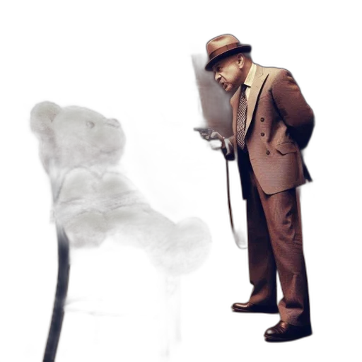 staff, hat, umbrella, animal transparent PNG cut-out