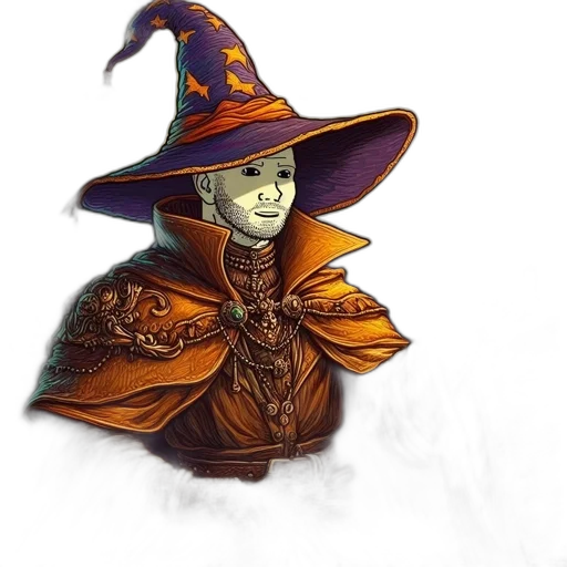 hat, staff, mask, face transparent PNG cut-out