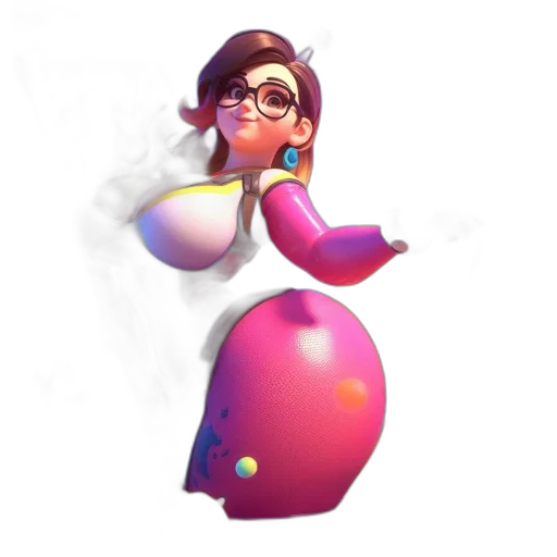 dress, staff, concept art, 3d render transparent PNG cut-out
