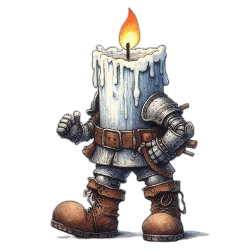 robot, staff, jacket, sword transparent PNG cut-out