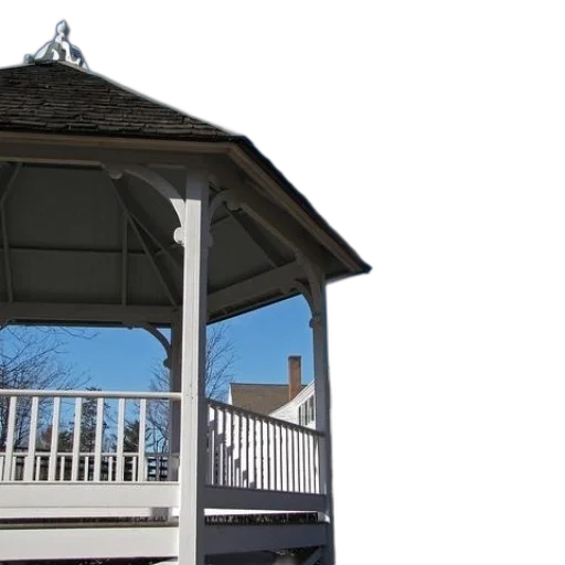 building, umbrella, furniture, white transparent PNG cut-out