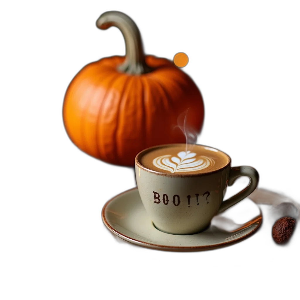3d render, photorealistic, cozy, autumn-themed transparent PNG cut-out