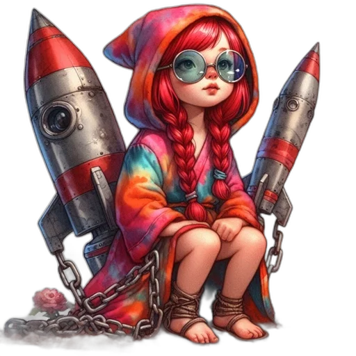robot, weapon, staff, umbrella transparent PNG cut-out
