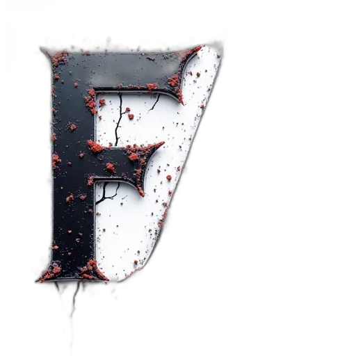 3d render, concept art, letter, logo transparent PNG cut-out