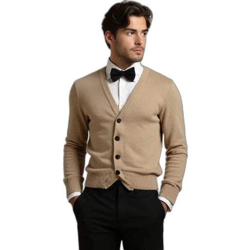jacket, earth tones, man, wearing transparent PNG cut-out