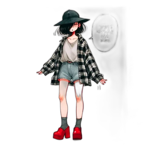 hat, jacket, dress, creature transparent PNG cut-out