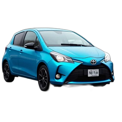 car, 3d render, photorealistic, blue transparent PNG cut-out