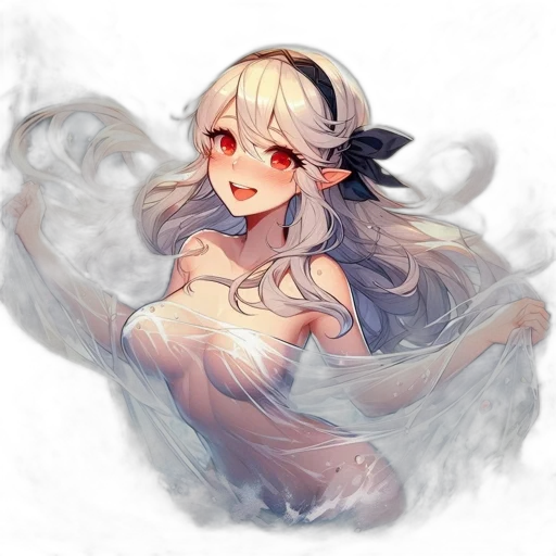 dragon, staff, dress, weapon transparent PNG cut-out