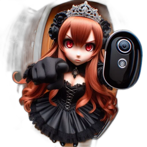 robot, crown, staff, jewelry transparent PNG cut-out