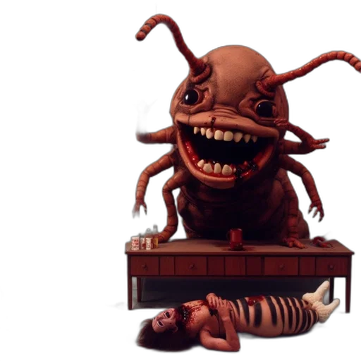 creature, animal, concept art, 3d render transparent PNG cut-out