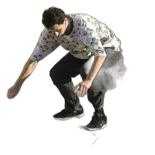 shoes, staff, jacket, weapon transparent PNG cut-out