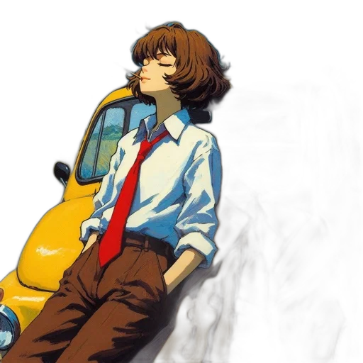 jacket, robot, concept art, anime transparent PNG cut-out