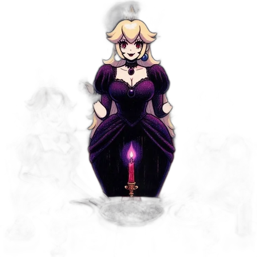 dress, staff, crown, weapon transparent PNG cut-out