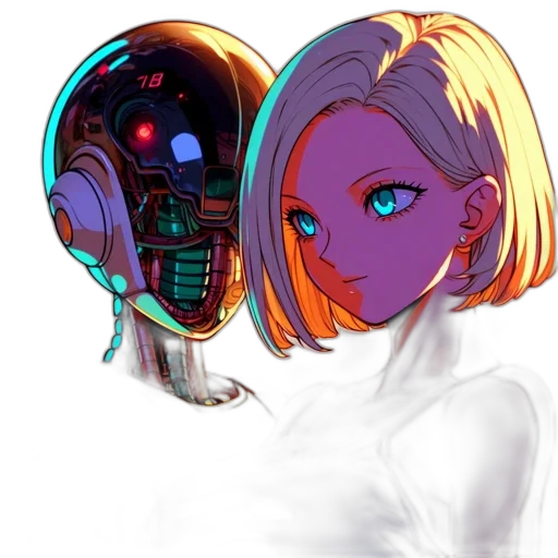 robot, mask, face, jacket transparent PNG cut-out